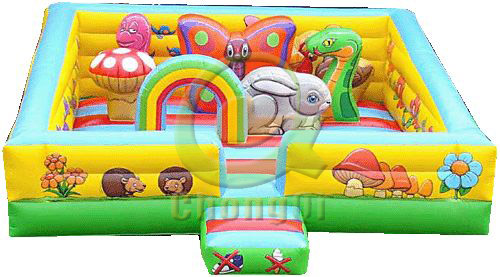 Jungle Buddies inflatable amusement park